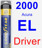 Driver Wiper Blade for 2000 Acura EL - Assurance
