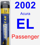 Passenger Wiper Blade for 2002 Acura EL - Assurance