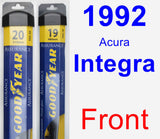 Front Wiper Blade Pack for 1992 Acura Integra - Assurance