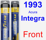 Front Wiper Blade Pack for 1993 Acura Integra - Assurance