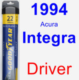 Driver Wiper Blade for 1994 Acura Integra - Assurance