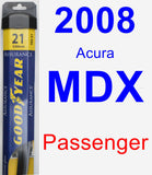 Passenger Wiper Blade for 2008 Acura MDX - Assurance