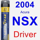 Driver Wiper Blade for 2004 Acura NSX - Assurance