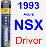 Driver Wiper Blade for 1993 Acura NSX - Assurance