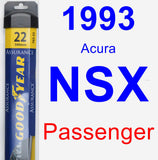 Passenger Wiper Blade for 1993 Acura NSX - Assurance