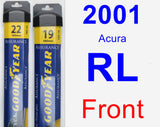 Front Wiper Blade Pack for 2001 Acura RL - Assurance