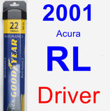 Driver Wiper Blade for 2001 Acura RL - Assurance