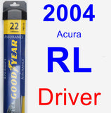 Driver Wiper Blade for 2004 Acura RL - Assurance