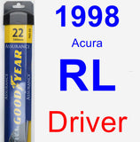 Driver Wiper Blade for 1998 Acura RL - Assurance
