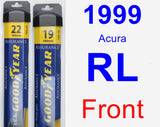 Front Wiper Blade Pack for 1999 Acura RL - Assurance