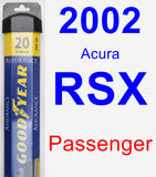 Passenger Wiper Blade for 2002 Acura RSX - Assurance