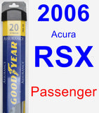 Passenger Wiper Blade for 2006 Acura RSX - Assurance