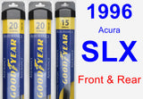 Front & Rear Wiper Blade Pack for 1996 Acura SLX - Assurance