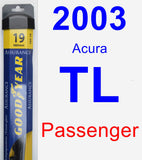 Passenger Wiper Blade for 2003 Acura TL - Assurance