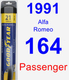 Passenger Wiper Blade for 1991 Alfa Romeo 164 - Assurance
