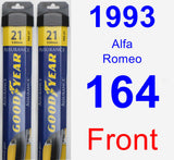 Front Wiper Blade Pack for 1993 Alfa Romeo 164 - Assurance