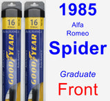 Front Wiper Blade Pack for 1985 Alfa Romeo Spider - Assurance
