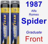 Front Wiper Blade Pack for 1987 Alfa Romeo Spider - Assurance