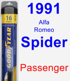 Passenger Wiper Blade for 1991 Alfa Romeo Spider - Assurance