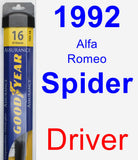 Driver Wiper Blade for 1992 Alfa Romeo Spider - Assurance