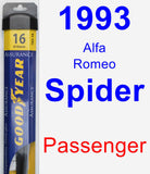 Passenger Wiper Blade for 1993 Alfa Romeo Spider - Assurance