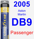 Passenger Wiper Blade for 2005 Aston Martin DB9 - Assurance