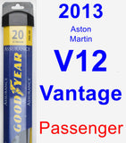 Passenger Wiper Blade for 2013 Aston Martin V12 Vantage - Assurance