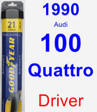 Driver Wiper Blade for 1990 Audi 100 Quattro - Assurance