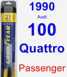 Passenger Wiper Blade for 1990 Audi 100 Quattro - Assurance