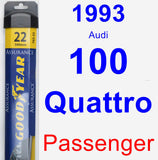 Passenger Wiper Blade for 1993 Audi 100 Quattro - Assurance