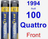 Front Wiper Blade Pack for 1994 Audi 100 Quattro - Assurance
