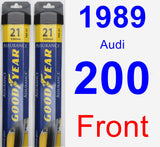 Front Wiper Blade Pack for 1989 Audi 200 - Assurance