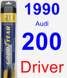 Driver Wiper Blade for 1990 Audi 200 - Assurance