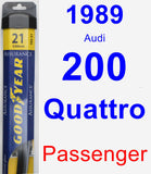 Passenger Wiper Blade for 1989 Audi 200 Quattro - Assurance