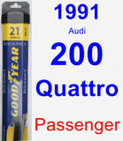 Passenger Wiper Blade for 1991 Audi 200 Quattro - Assurance