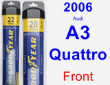 Front Wiper Blade Pack for 2006 Audi A3 Quattro - Assurance