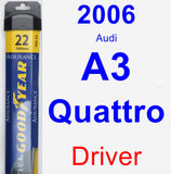 Driver Wiper Blade for 2006 Audi A3 Quattro - Assurance