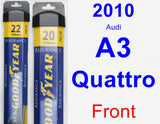Front Wiper Blade Pack for 2010 Audi A3 Quattro - Assurance