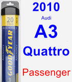 Passenger Wiper Blade for 2010 Audi A3 Quattro - Assurance