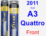 Front Wiper Blade Pack for 2011 Audi A3 Quattro - Assurance
