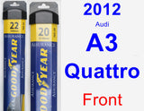 Front Wiper Blade Pack for 2012 Audi A3 Quattro - Assurance