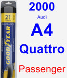 Passenger Wiper Blade for 2000 Audi A4 Quattro - Assurance