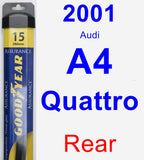 Rear Wiper Blade for 2001 Audi A4 Quattro - Assurance