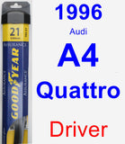 Driver Wiper Blade for 1996 Audi A4 Quattro - Assurance