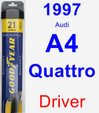 Driver Wiper Blade for 1997 Audi A4 Quattro - Assurance