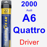 Driver Wiper Blade for 2000 Audi A6 Quattro - Assurance