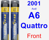 Front Wiper Blade Pack for 2001 Audi A6 Quattro - Assurance