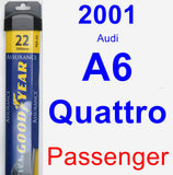Passenger Wiper Blade for 2001 Audi A6 Quattro - Assurance