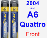 Front Wiper Blade Pack for 2004 Audi A6 Quattro - Assurance