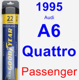 Passenger Wiper Blade for 1995 Audi A6 Quattro - Assurance